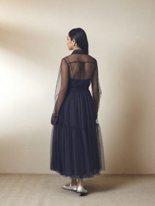 Luna Navy Tulle Skirt - Image 3