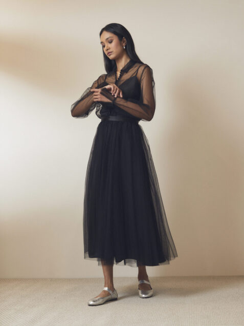 Poppy Black Tulle Skirt