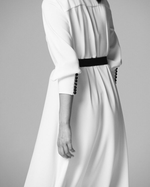 Charlotte Belt in Black Crepe - Image 3