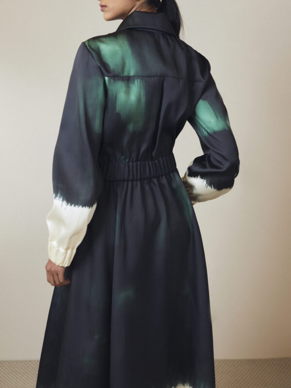 Juneau Green Mikado dress - Image 7