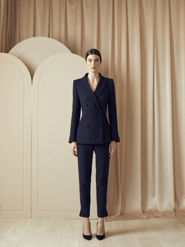 Jacqueline Navy Crepe - Image 4