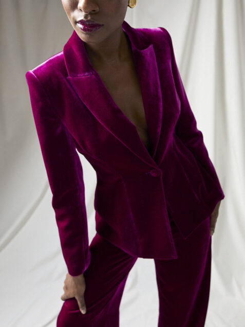 Jodie Magenta Velvet