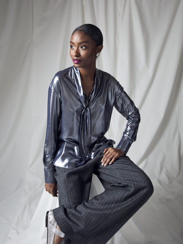 Jolene Blouse in Charcoal - Image 2
