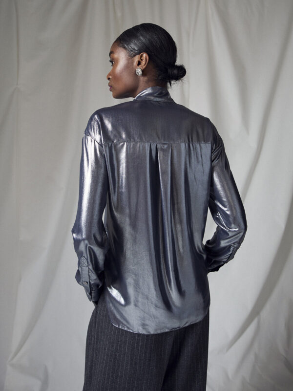 Jolene Blouse in Charcoal - Image 5