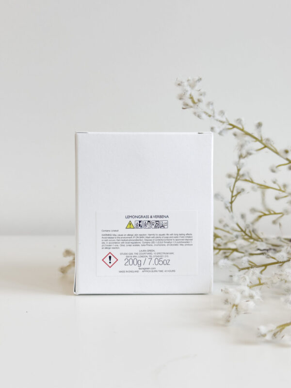 Lemongrass & Verbena Three Wick Candle - Image 3